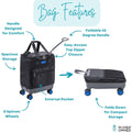 Handy Sandy Travel Wagon 45 Degree Handle Blue - Handy Sandy