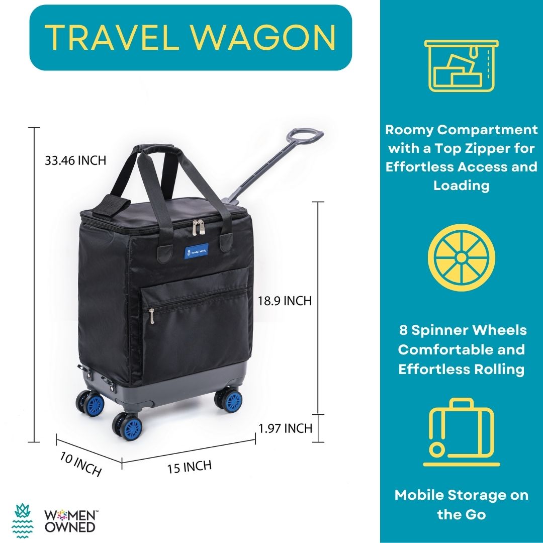 Handy Sandy Travel Wagon 45 Degree Handle Blue - Handy Sandy