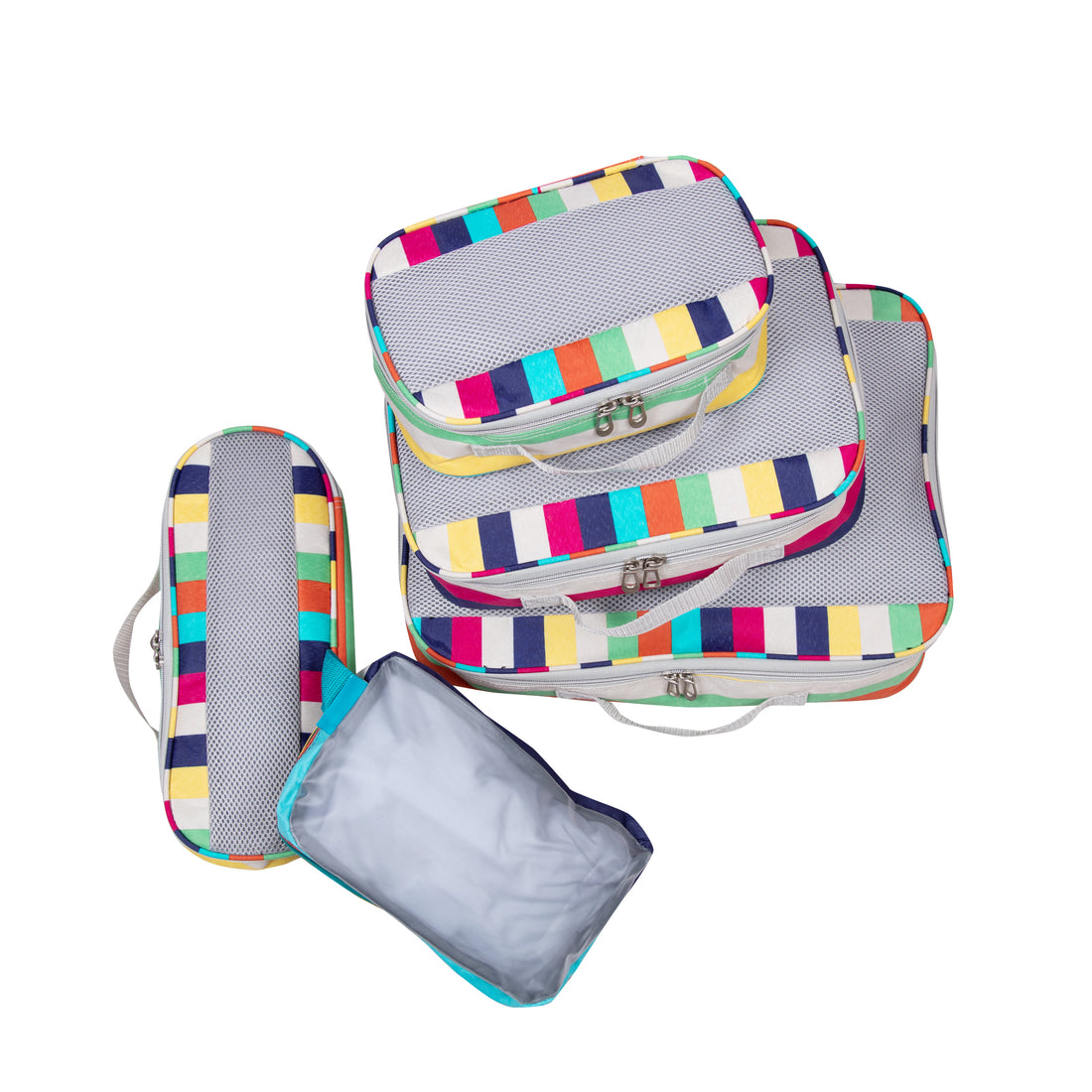 Handy Sandy BASICS 5 PIECE Organizing Packing Cube Set- Stripes - Handy Sandy