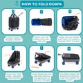 Handy Sandy Travel Wagon 45 Degree Handle Blue - Handy Sandy