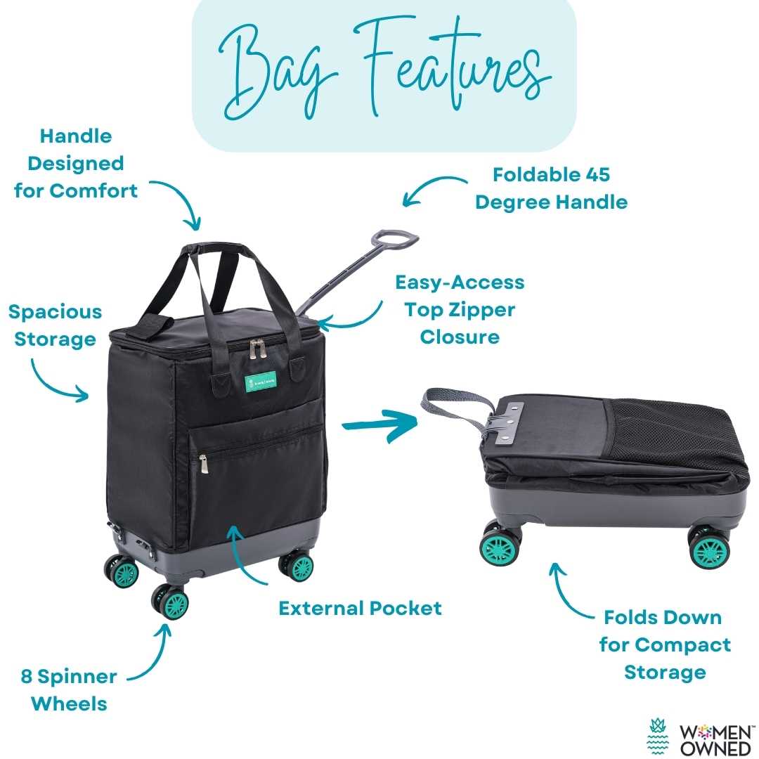 Handy Sandy Travel Wagon 45 Degree Handle Green - Handy Sandy