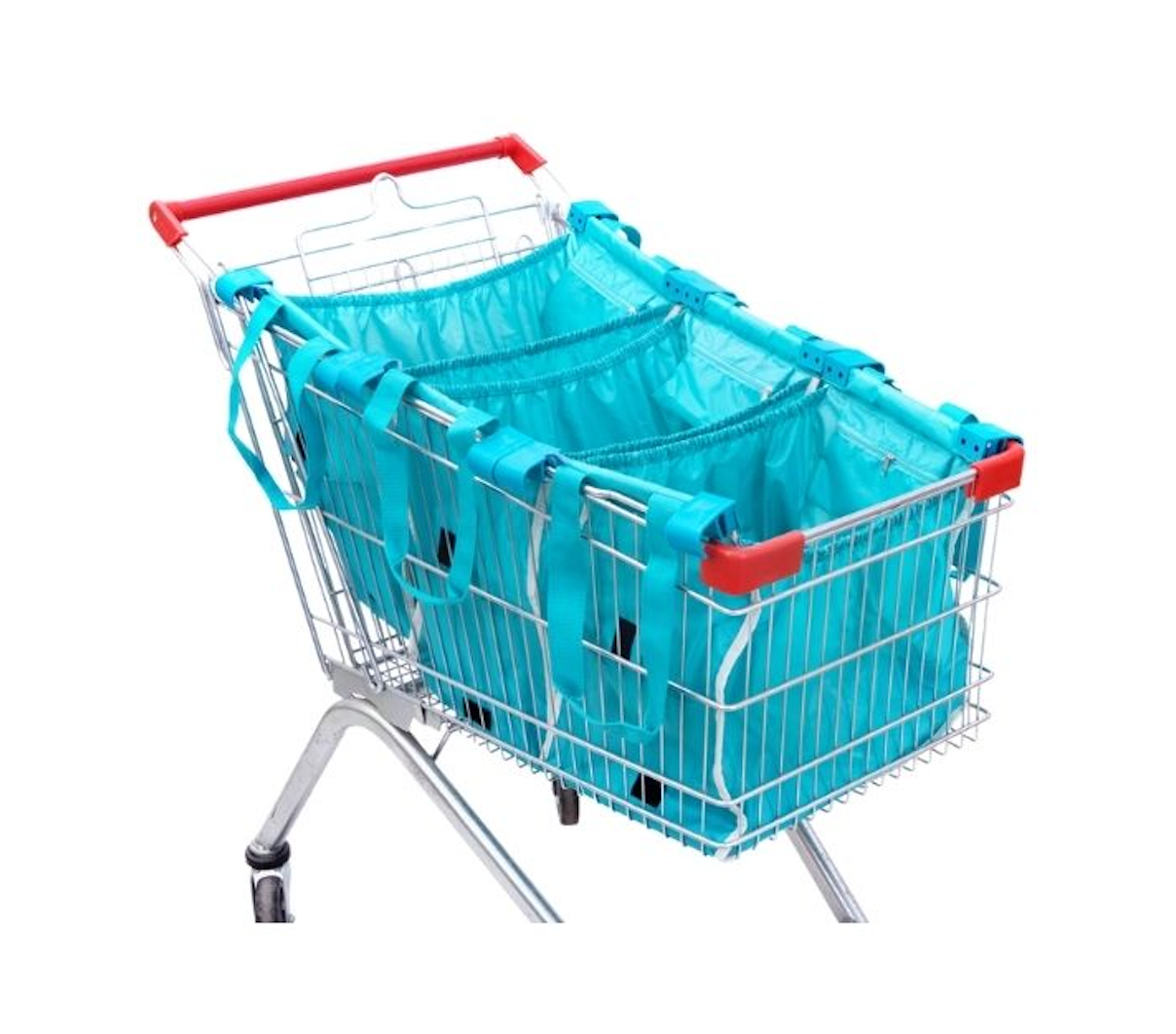 Handy Sandy Reusable Shopping Cart Bags & Grocery Organizer With Base - Handy Sandy