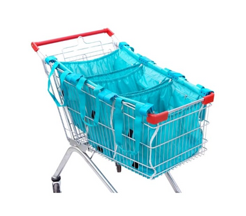 Handy Sandy Reusable Shopping Cart Bags & Grocery Organizer With Base - Handy Sandy