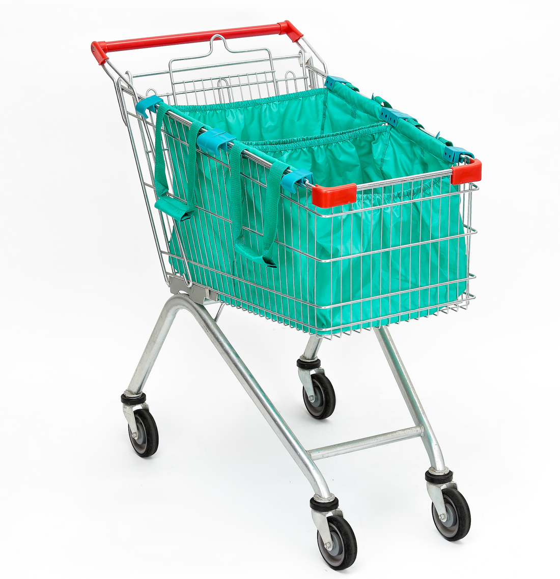 Handy Sandy Reusable Shopping Cart Bags & Grocery Organizer (Green) - Handy Sandy