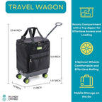 Handy Sandy Travel Wagon 45 Degree Handle Neon Green - Handy Sandy