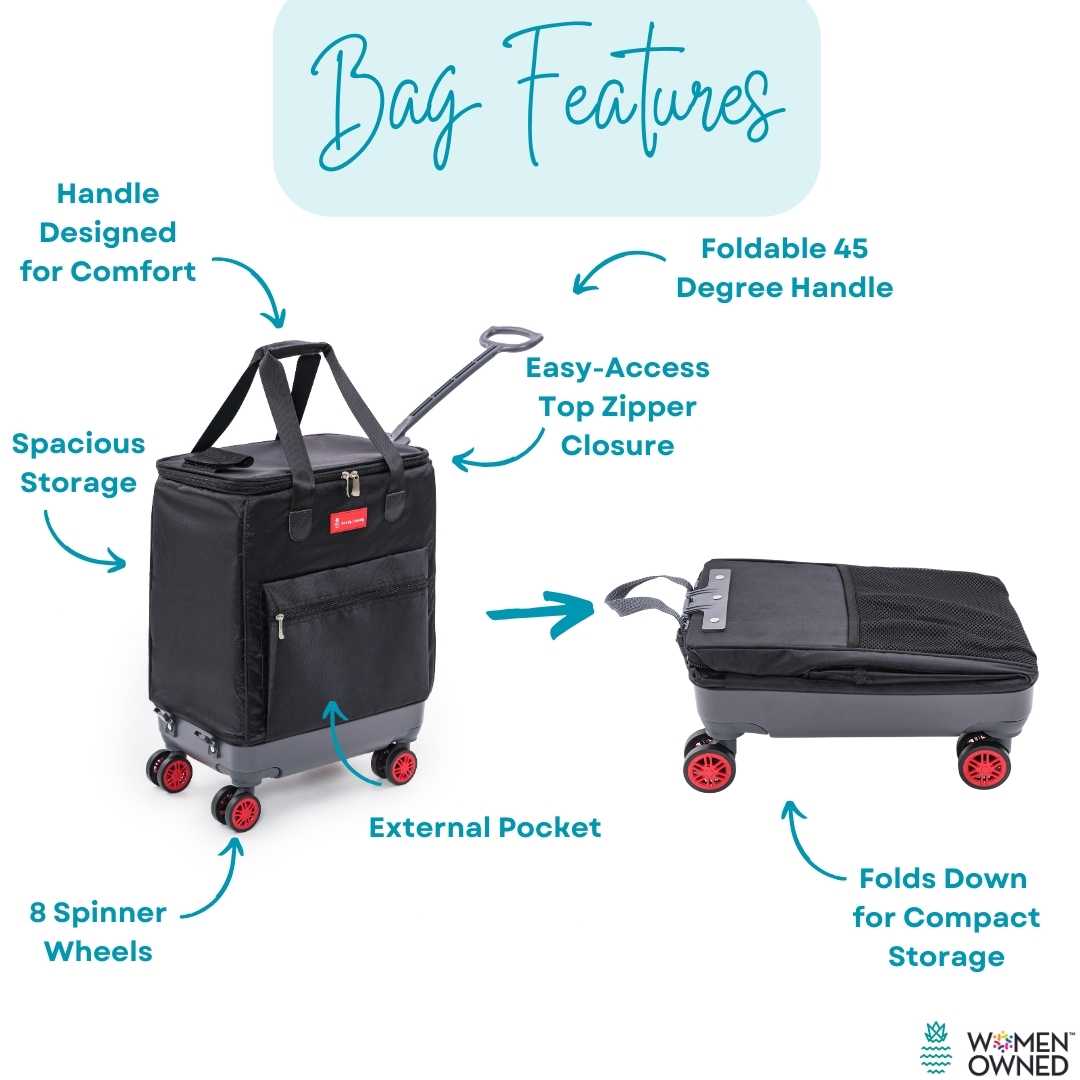 Handy Sandy Haul It Rolling Tote