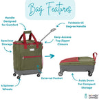 Handy Sandy Travel Wagon Deluxe Olive - Handy Sandy