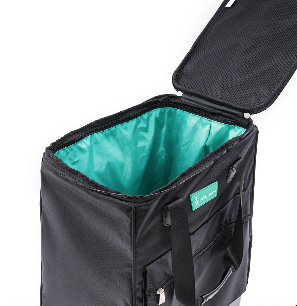 Handy Sandy Travel Wagon 45 Degree Handle Green - Handy Sandy