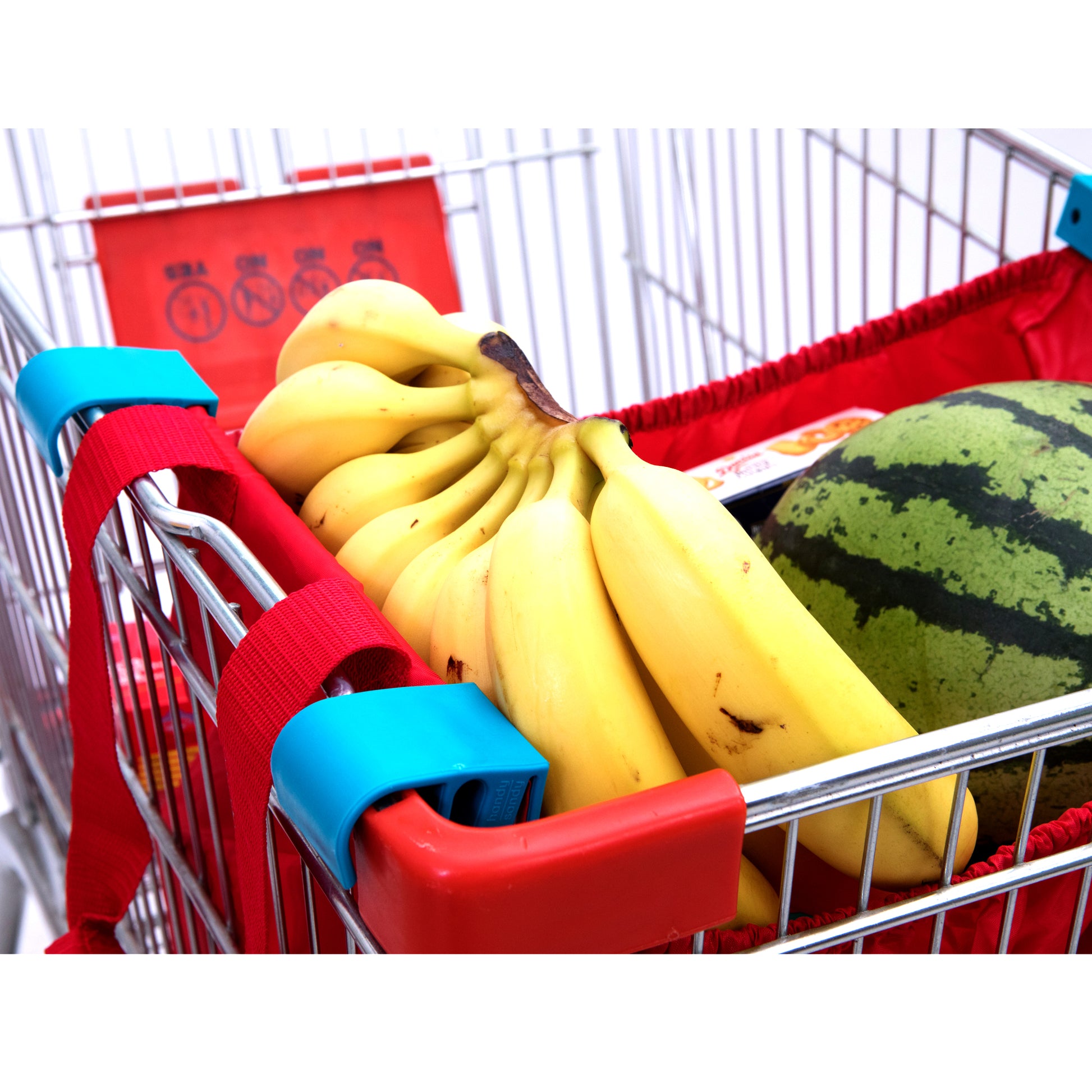 Handy Sandy Reusable Repeat Shopping Universal Cart Bags & Grocery Organizer (Red) - handy | sandy