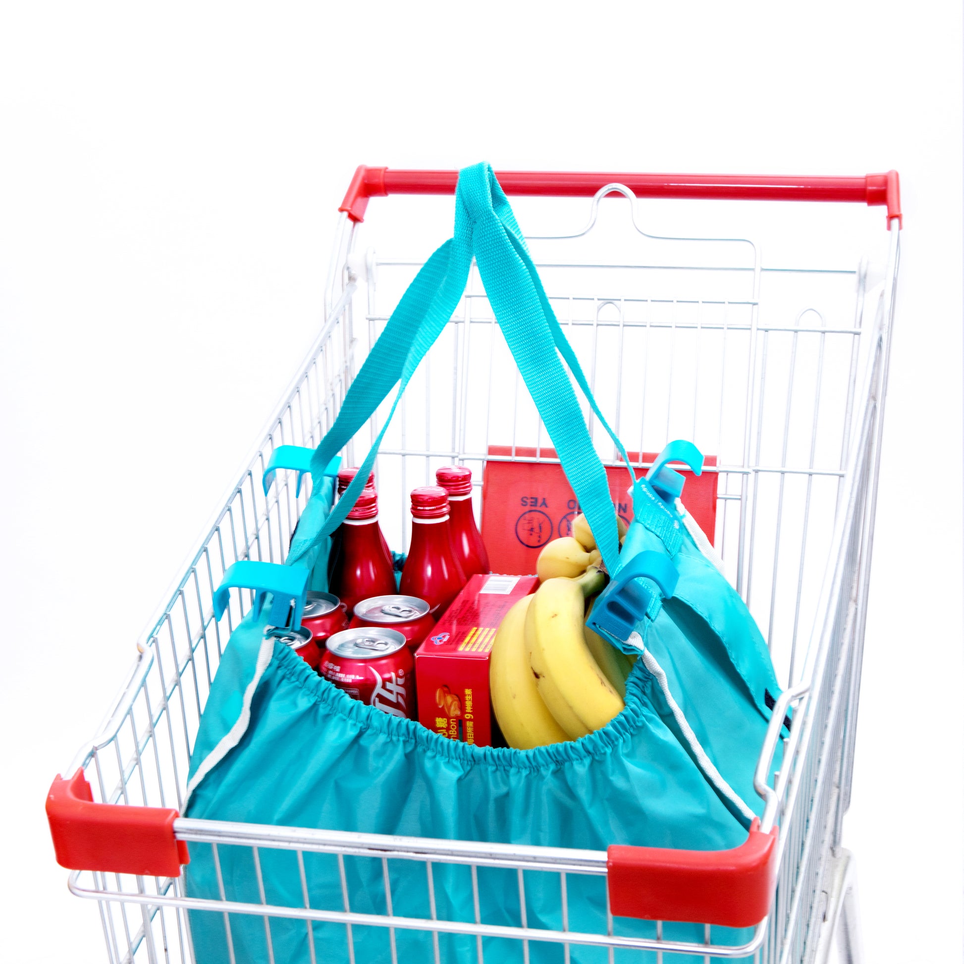 Handy Sandy Reusable Repeat Shopping Universal Cart Bags & Grocery Organizer With Base - handy | sandy